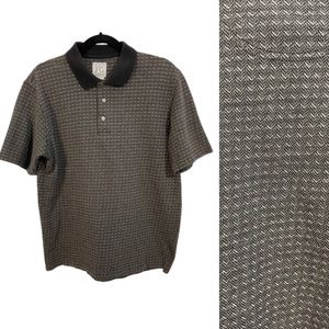 Field Gear FG Men’s Golf Polo Shirt Rugby Short Sleeve Collared Geometric Print